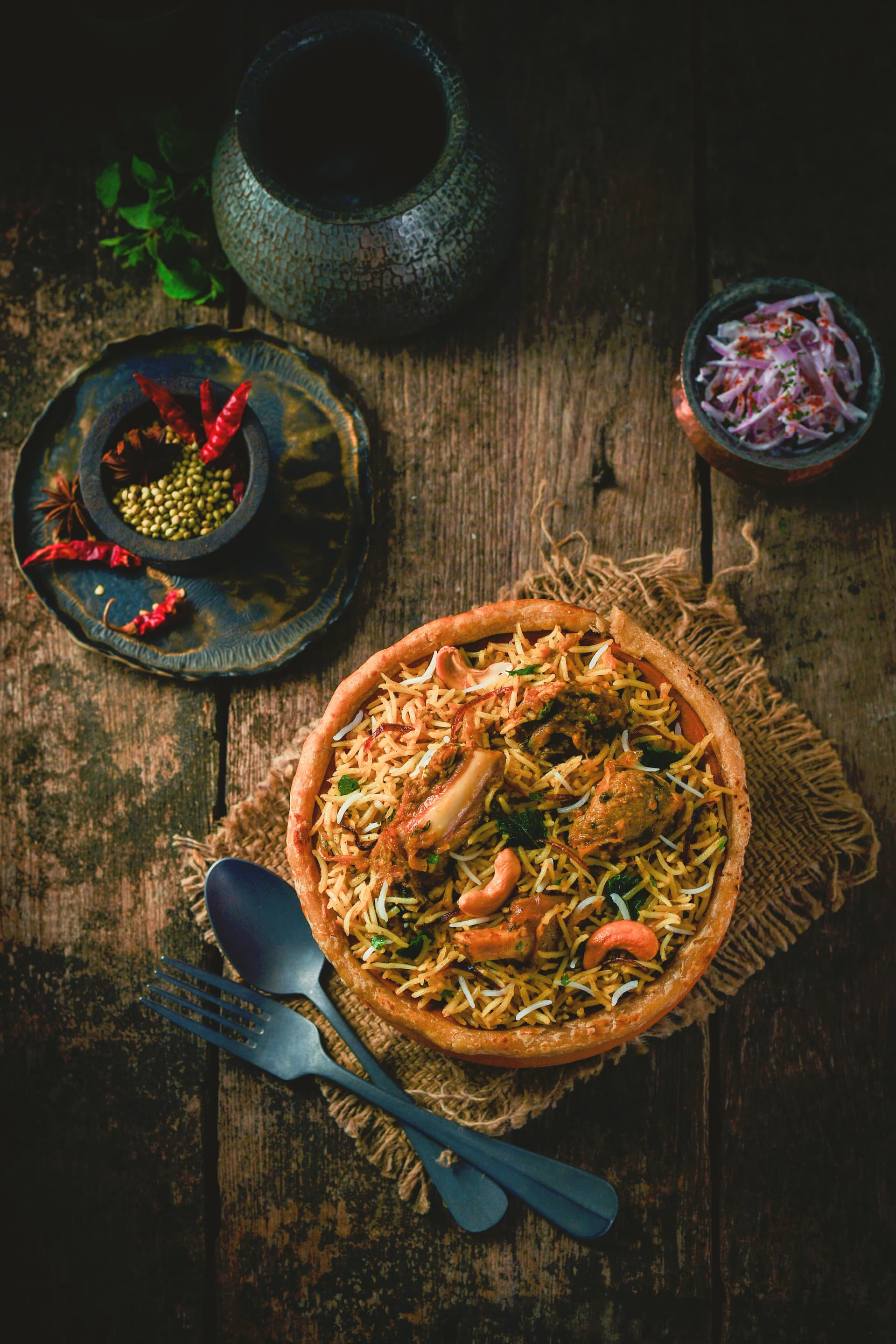 Mutton Dum Biryani — Hyderabadi Dum Biryani by Parampara Biryani, Aundh Pune